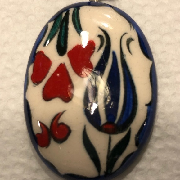 Turkish iznik tile necklace handmade - Picture 2 of 5